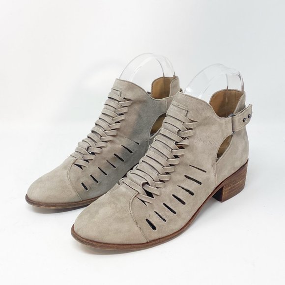 Sam Edelman Shoes - Sam Edelman Pierson Woven Cutout Suede Booties